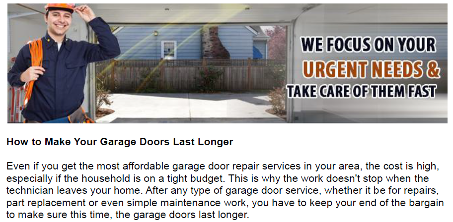How to Make Your Garage Doors Last Longer - Garage Door Repair Southlake